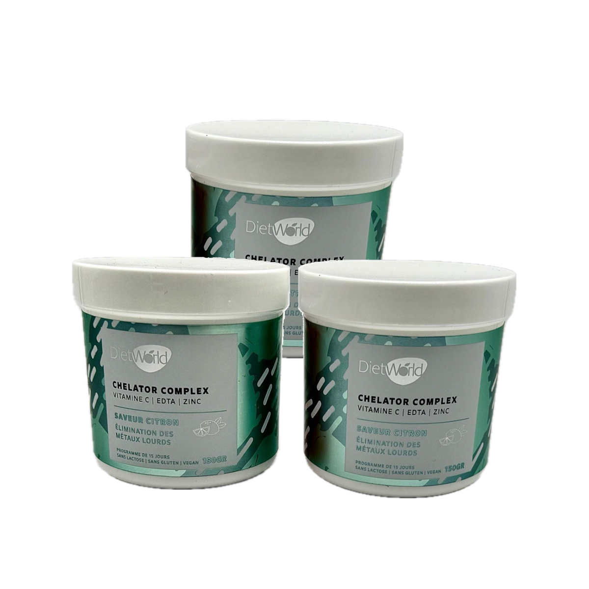 3 (+1 offert) boites de Chelator Complex "Élimination des métaux lourds " EDTA / VIT C / ZINC