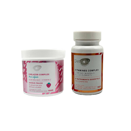 Duo pour enfants "Chelator Complex" + Vitamines - Élimination des métaux lourds