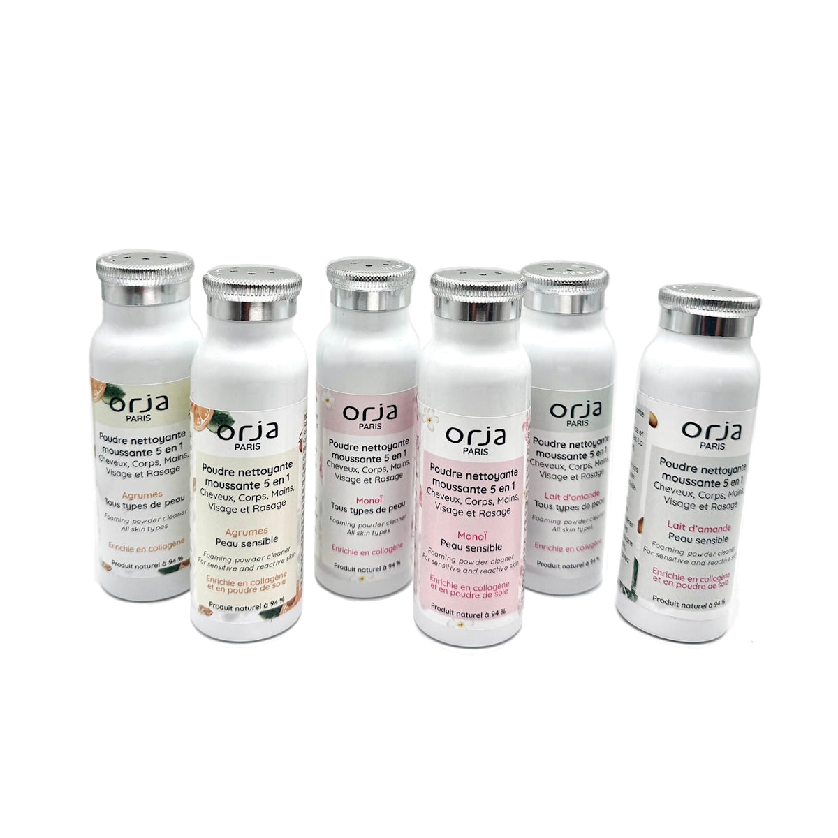 Poudre moussante 5 en 1 - Lait d'amande - Peau sensible