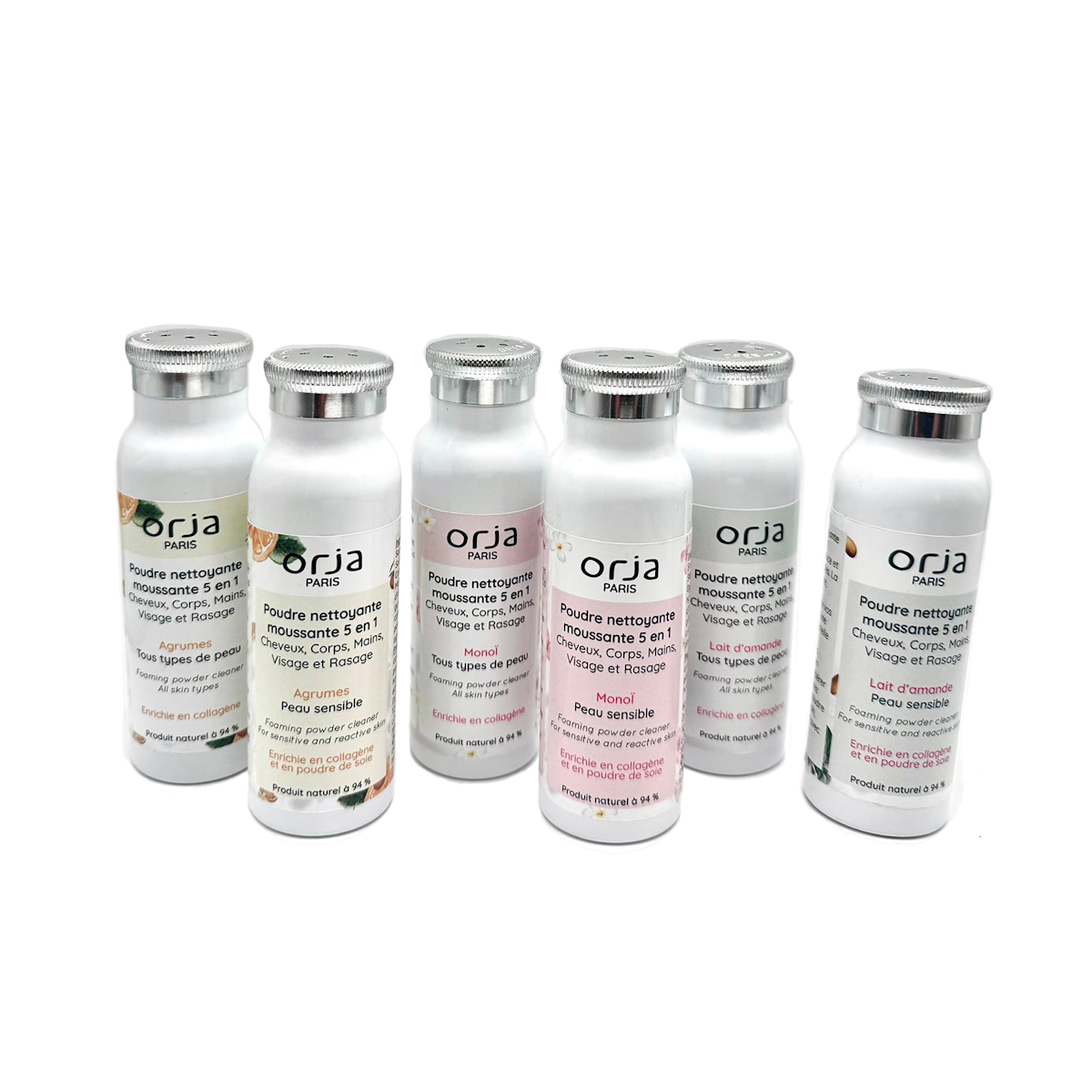 Poudre moussante 5 en 1 - Lait d'amande - Tous types de peau