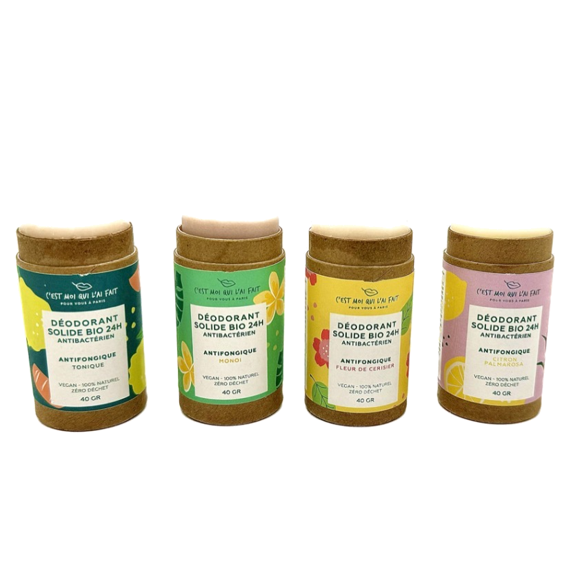 Gamme déodorant cosmétiques solides