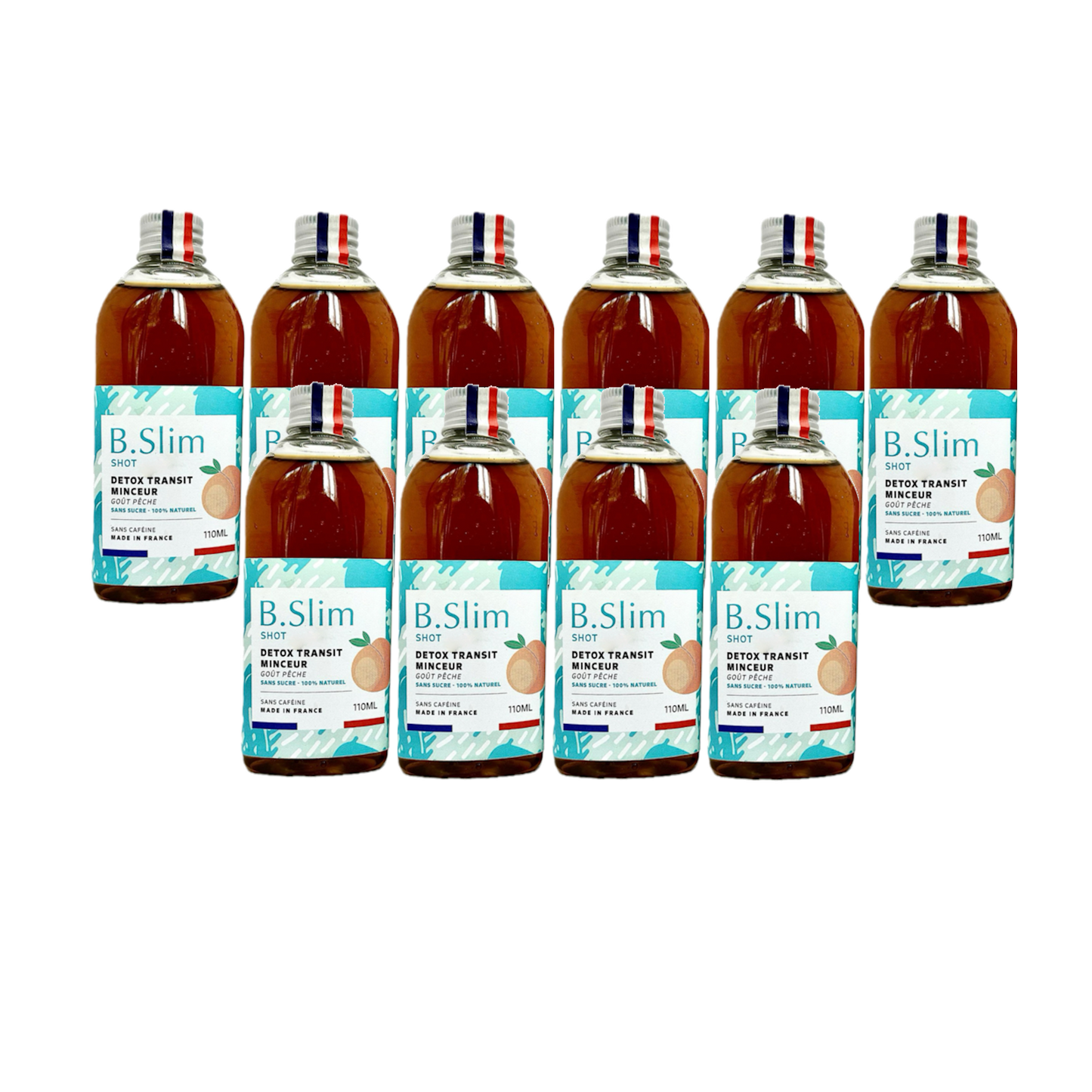 B.Slim 10 Shots Détox Transit Minceur - Goût Pêche