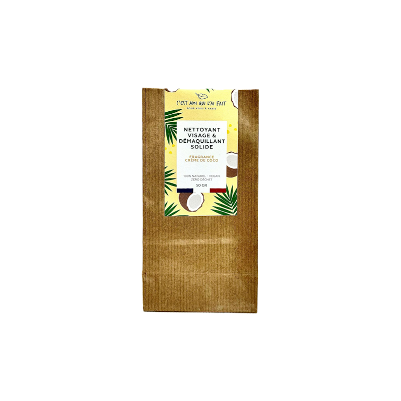 Savon solide 2 en 1 - Nettoyant et démaquillant