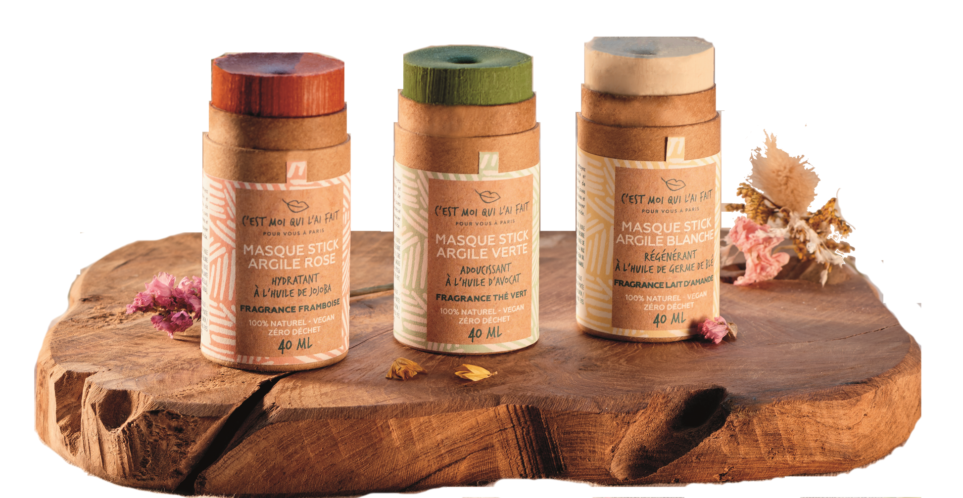 Gamme des masques sticks naturels