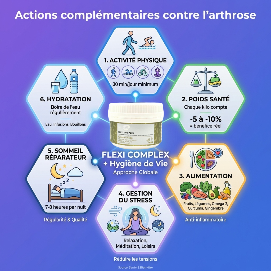 Quelles sont les actions utiles pour lutter contre l'arthrose en complément de votre cure ?