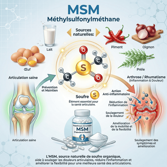 Le MSM (méthyl sulfonyle méthane)