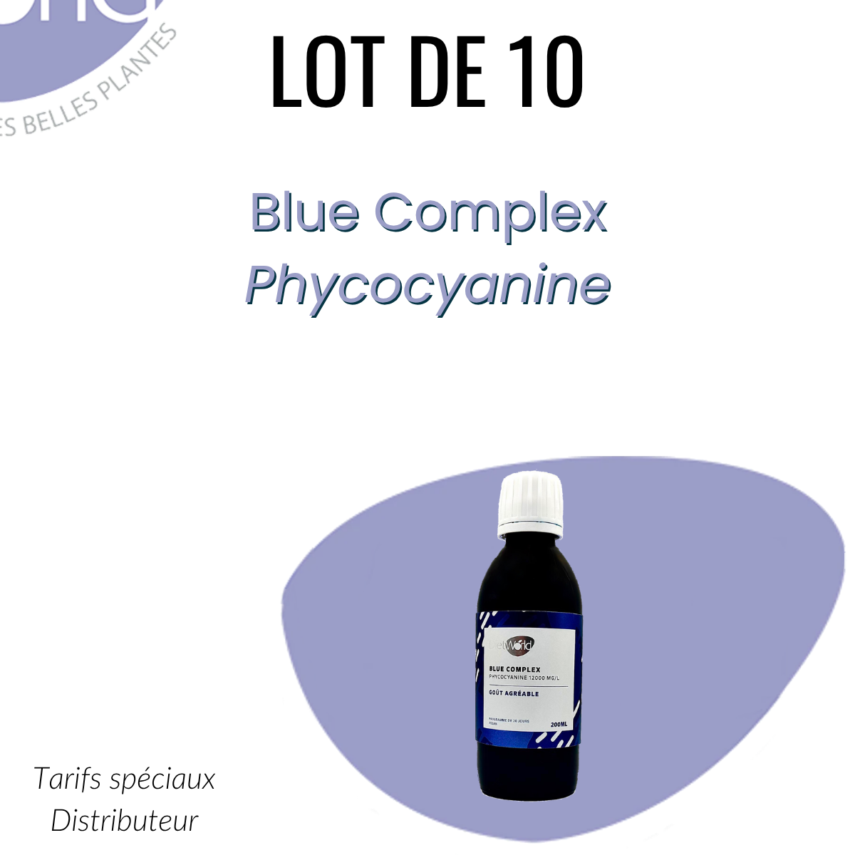 Lot 10 Blue Complex Phycocyanine 12000 mg/l