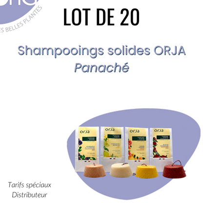 Lot 20 panaché Shampooing Solide Bio ORJA