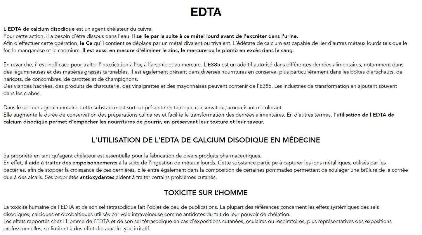 TRIO Chelator Complex Adultes, Enfants et Animaux "Élimination des métaux lourds "