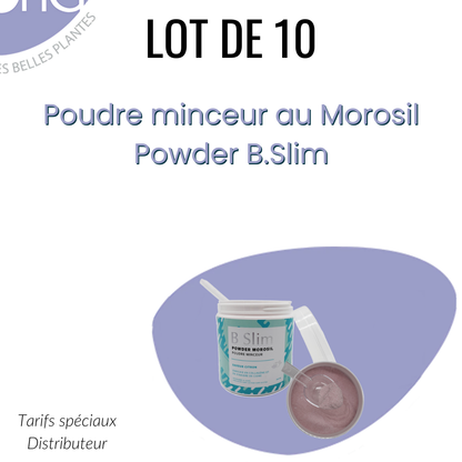 Lot de 10 Poudre minceur au Morosil - Powder B.Slim