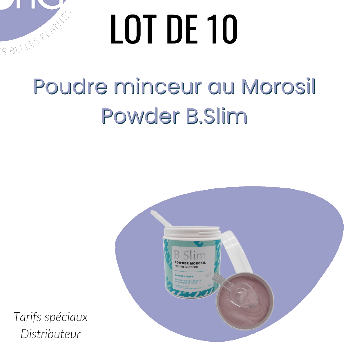 Paquete de 10 Polvo adelgazante con Morosil - Powder B.Slim