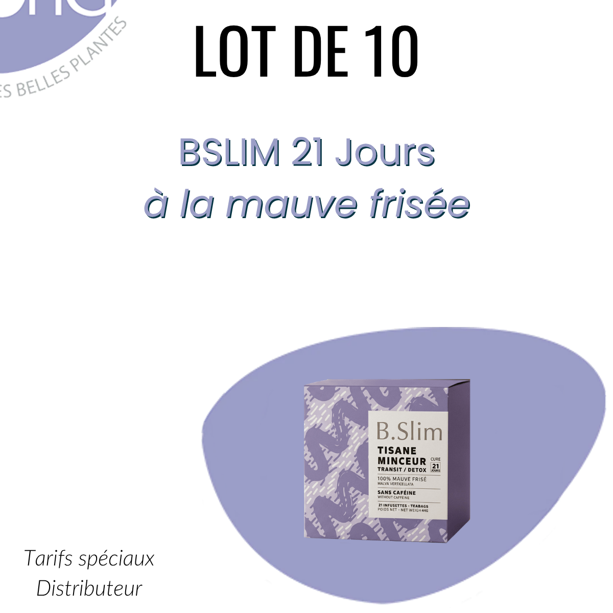 Lot 10 B.SLIM 21 jours Tisane minceur Transit Detox