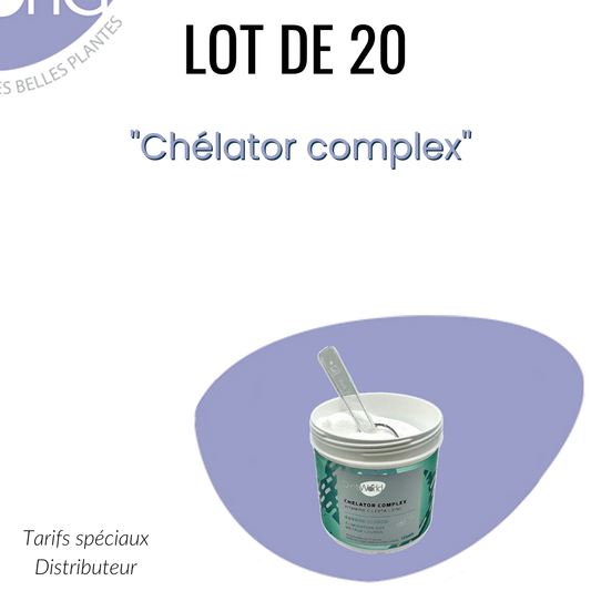 Lot de 20 Chelator Complex "Élimination des métaux lourds " EDTA / VIT C / ZINC