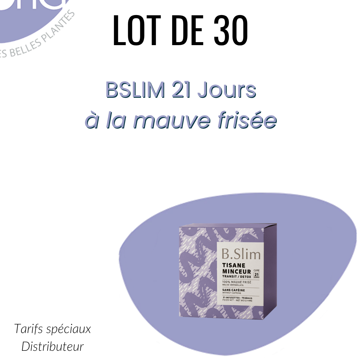 Lot 30 B.SLIM 21 jours Tisane minceur Transit Detox