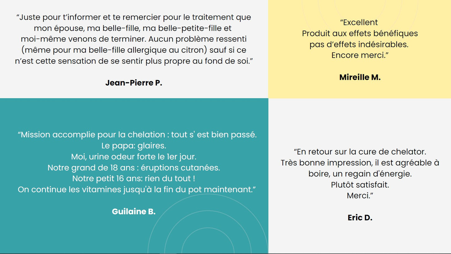 TRIO Chelator Complex Adultes, Enfants et Animaux "Élimination des métaux lourds "