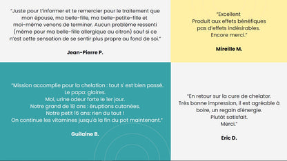 Double duo pour enfants "Chelator Complex" + Vitamines - Élimination des métaux lourds