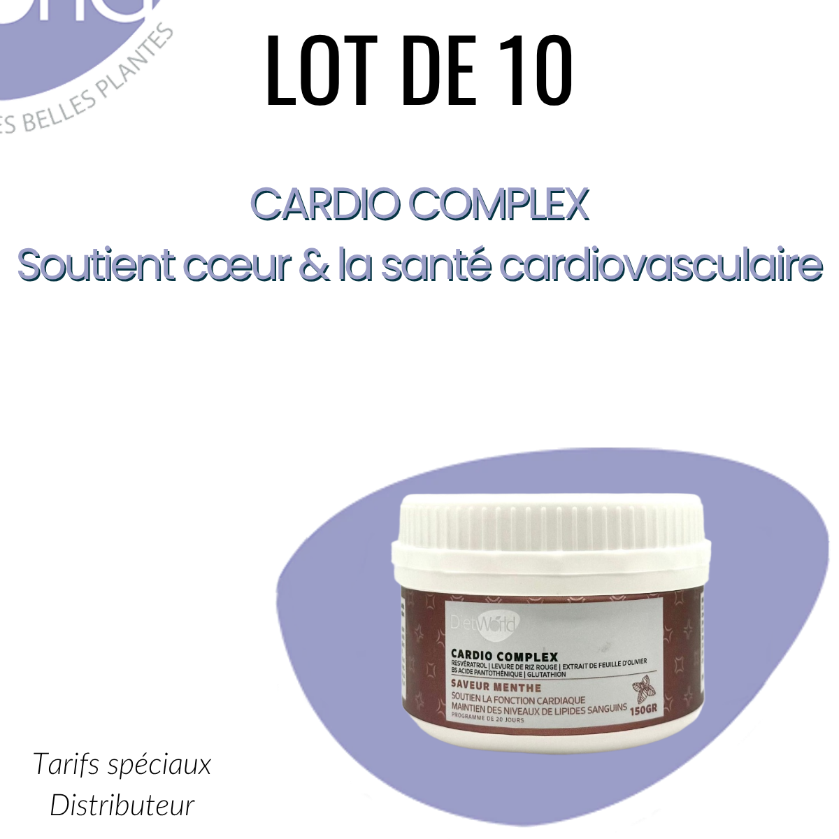 Lot of 10 pots of Cardio Complex