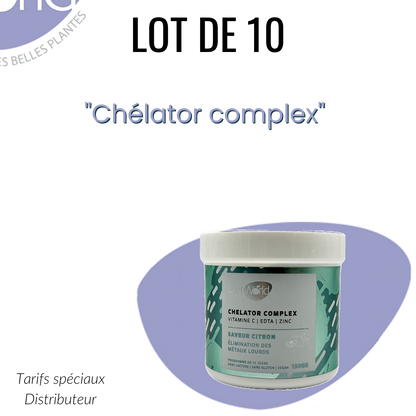 Lot 10 Chelator Complex "Élimination des métaux lourds " EDTA / VIT C / ZINC