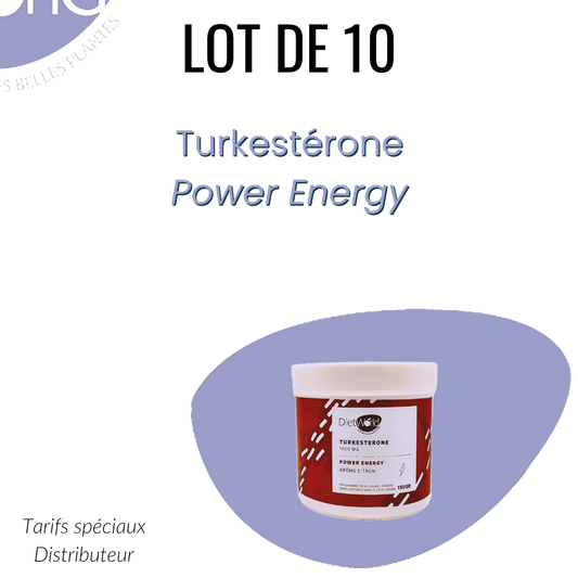 Lot de 10 pots de Turkestérone