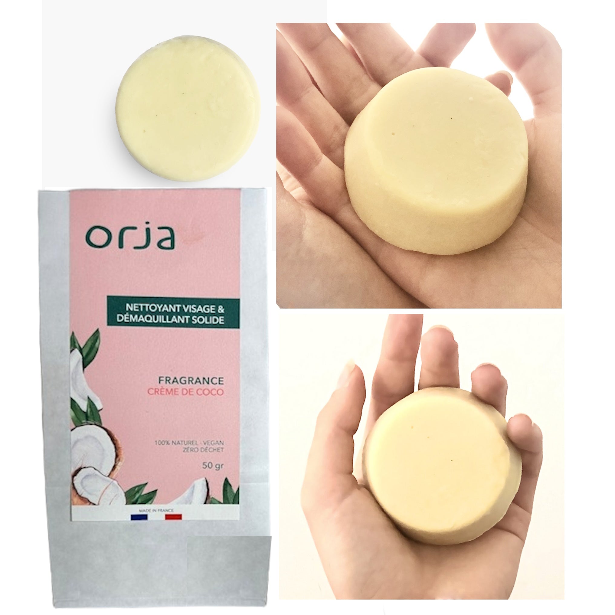 Savon solide 2 en 1 - Nettoyant et démaquillant