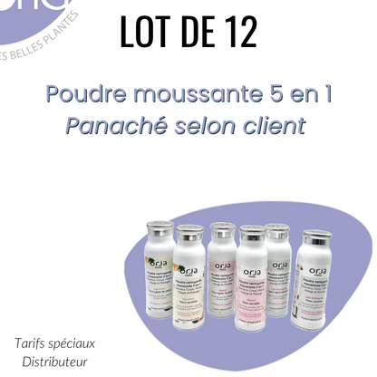 Lot 12 poudres moussantes 5 en 1